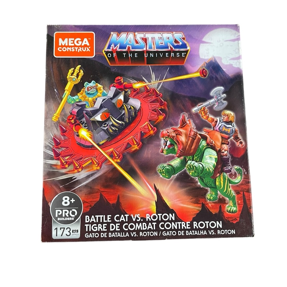 Mega Construx Masters Of The Universe Battle Cat Vs Roton building block playset